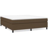 Okvir za krevet s oprugom tamnosmeđi 180x200 cm od tkanine | shoptok.hr