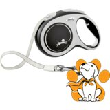 Flexi comfort tape l 8m, povodac za pse dužine 5 metara u crnoj boji