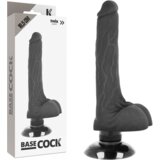 BaseCock REALISTIČNI VIBRATOR 2-1 ČRN 18,5 CM ČRNI TALLA 1, (21264060) | Shoptok.si