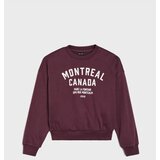 Sinsay Pamučna crewneck majica s natpisom Cijene