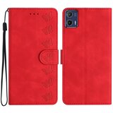 INORCO Za Motorola Moto G73 5G Protiprašna usnjena torbica za telefon, stojalo, odporno na udarce, natisnjen cvetlični ovitek, torbica za telefon, (22036626) | Shoptok.si
