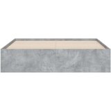  Okvir kreveta s ladicama siva boja betona 150 x 200 cm drveni | shoptok.hr