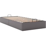  Otomanski okvir kreveta bez madraca sivi 90x190 cm umjetne kože | shoptok.hr