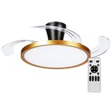 Mitea Lighting Ventilator zlatno -CRNI plafonski 30W sa svetlom LED CCT 30W sa daljinskim upravljačem MV5040-GB | Eponuda.com