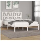  Posteljni okvir bel iz trdne borovine 120x200 cm | Shoptok.si