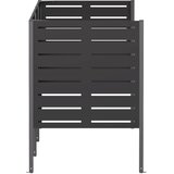  Ekran za kante za smeće 249 x 85 x 113 cm Čelik Crna | shoptok.hr