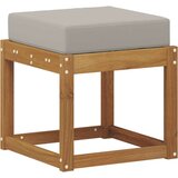  Klupa za sjedenje Prirodna i svijetlo siva 43 x 43 x 37 cm - Prirodna i svijetlo siva 40 cm Otvoreno područje nogu | shoptok.hr
