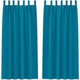  Zavjese za blackout s prstenovima 2 kom. Tirkizna 260 x 140 cm | shoptok.hr