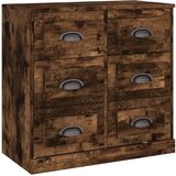 Maison Chic Komoda - Predalnik dimljeni hrast 70x35,5x67,5 cm inženirski les, (21718143) | Shoptok.si