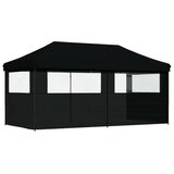 Šator za svadbe - šator za zabave Crna 292 x 580 x 315 cm Oxford tkanina - Crna s dvije bočne zidove Da | shoptok.hr