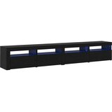  Set TV komoda S LED lampica 3 pcs Crni hrast 240 x 35 x 40 cm | Eponuda.com