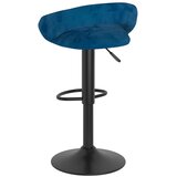  Barske stolice 2 kom. Plavi baršun | shoptok.hr