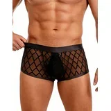 Sexy Sheer Men Boxer 56 Black M