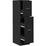 Ormarić za lijekove crni 30x41x118 cm konstruirano drvo | shoptok.hr