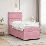  Boxspring krevet s madracem Ružičasta 100 x 200 cm Baršun | shoptok.hr
