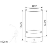 Globo 21012S -LED Spoljna stona lampa PIXY LED/2W/3,7V 2700/4000/6500K IP44 siva | Eponuda.com