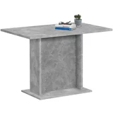FMD blagovaonski stol 110 cm siva boja betona