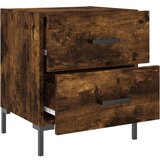  Noćni ormarići 2 kom boja hrasta 40x35x47 5cm konstruirano drvo | shoptok.hr