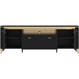 Mömax Tv-element Norica, Črna/zlato | Shoptok.si