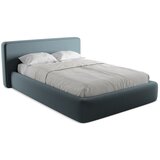 Makamii Plavi tapecirani bračni krevet s prostorom za odlaganje s podnicom 140x200 cm Kiana – | shoptok.hr