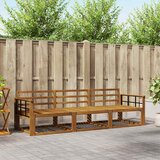  Set vanjskih sofa 3 pcs Prirodna Čvrsto drvo akacije | Eponuda.ba