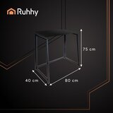 Ruhhy sklopivi stol za laptop 80 x 40 x 75 cm, crni | shoptok.hr