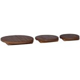  Stolička za biljke 3 pcs Smeđa Drvo od mahagonija | shoptok.hr