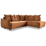 Miuform Ciglasta sklopiva kutna garnitura od samta (s desnim kutom) Lazy Lukka – Cijene