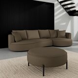Bessagi Home Sedežna Garnitura Nilas, Rjava, S Taburejem | Shoptok.si