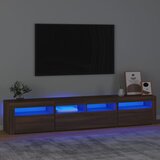 vidaXL TV ormarić s LED svjetlima boja smeđeg hrasta 210 x 35 x 40 cm Cijene