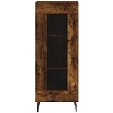  Visoka komoda dimljeni hrast 34 5x34x180cm konstruiranog drva | shoptok.hr