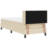  Krevet s opruga kutije s uzglavljem Krema 200 x 80 cm tkanina | shoptok.hr
