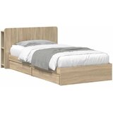  Okvir kreveta s pohranom s ladicama Hrast sonoma 90 x 190 cm | shoptok.hr
