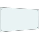 vidaXL Kuhinjska zaščitna obloga 2 kosa bela 80x40 cm kaljeno steklo | Shoptok.si