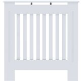 vidaXL Pokrov radiatorja 2 pcs Bela 78x19x81.5cm Konstruiran les | Shoptok.si