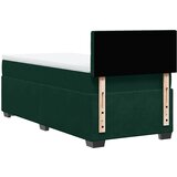 Box spring krevet s madracem tamnozeleni 100x200 cm baršunasti | shoptok.hr