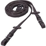  Usnjene vajeti 'Durasoft Reins Grip Wide' 18 mm, dark brown/silver Cene
