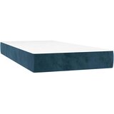 Box spring krevet s madracem tamnoplavi 80 x 200 cm baršunasti | shoptok.hr