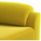  Set sofe 2 pcs Žuta Baršun - Žuta 2-sjedalo (140 cm) + 3-sjedalo | shoptok.hr