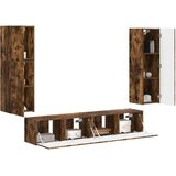  Komplet TV omaric 4 pcs Dimljeni oreh Konstruiran les - - Rjava - 57.9 - 30 x 31 x 100 cm - 2025-vidaXL-Uvoz_2 | Shoptok.si