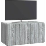TV ormar za zid 59,5 x 31 x 30 cm Siva Sonoma Konstruirano drvo | Eponuda.com