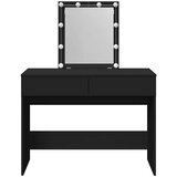  Toaletni stolić s LED svjetlima crni 100 x 40 x 130 cm | Eponuda.com