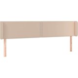  Uzglavlje s ušima boja cappuccina 183x16x78/88 cm umjetna koža | shoptok.hr