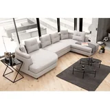 Kutna sofa Padova 100x70x140cm Svijetlo siva