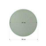 Hanah home dekorativno ogledalo yuvarlak aina beiaz A706 | Eponuda.com