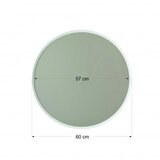 Hanah home Mirror Dekoratif Yuvarlak Ayna Beyaz A706, 60x60cm, bijela | Eponuda.ba