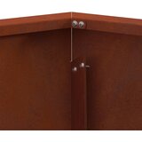  Kamin Smeđa 75 x 75 x 28 cm Čelik otporan na vremenske uvjete | shoptok.hr