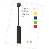 Mitea Lighting M10270 crna led visilica 3000K 1x5W 400lm Cene