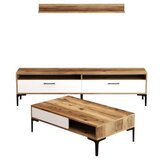 Hanah home set za dnevnu sobu Istanbul Walnut White | ePonuda.com