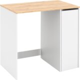 Kondela Omara za pralni stroj, hrast artisan/bela, VLASTI | Shoptok.si